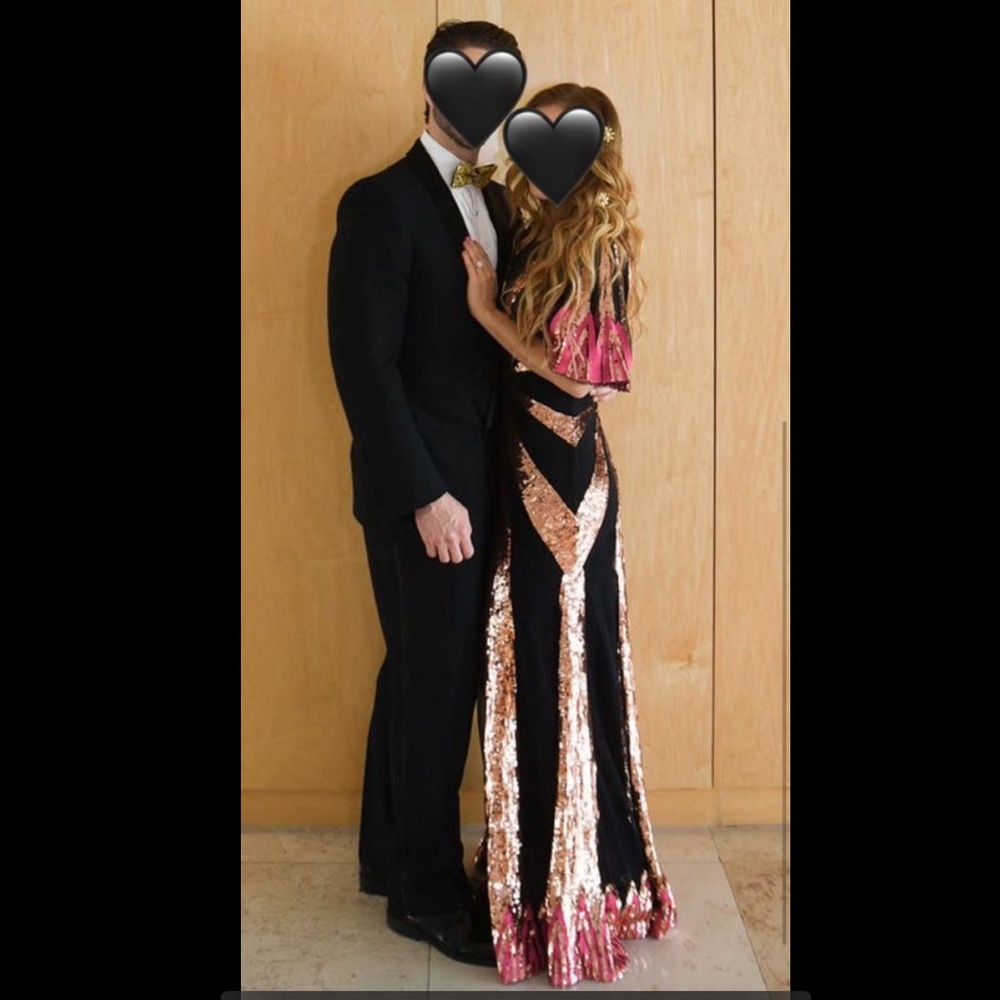 Temperley London sequin gown